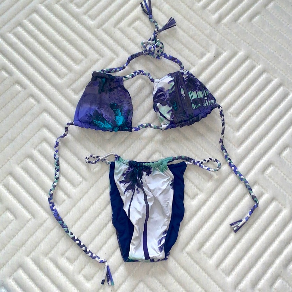 Reversible San Lorenzo Purple and Blue Bikini